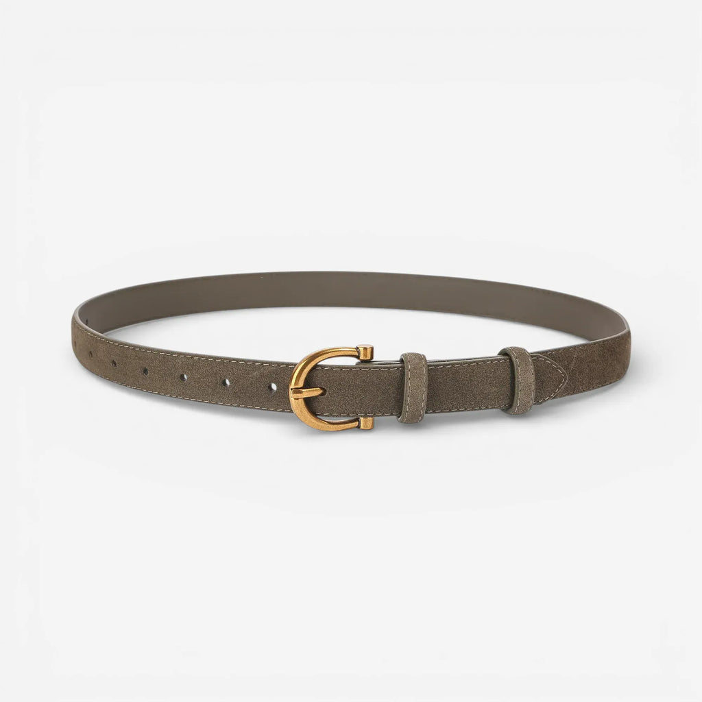 Maison de la Ceinture Vert / 100cm Ceinture en cuir suédé femme – Cendria