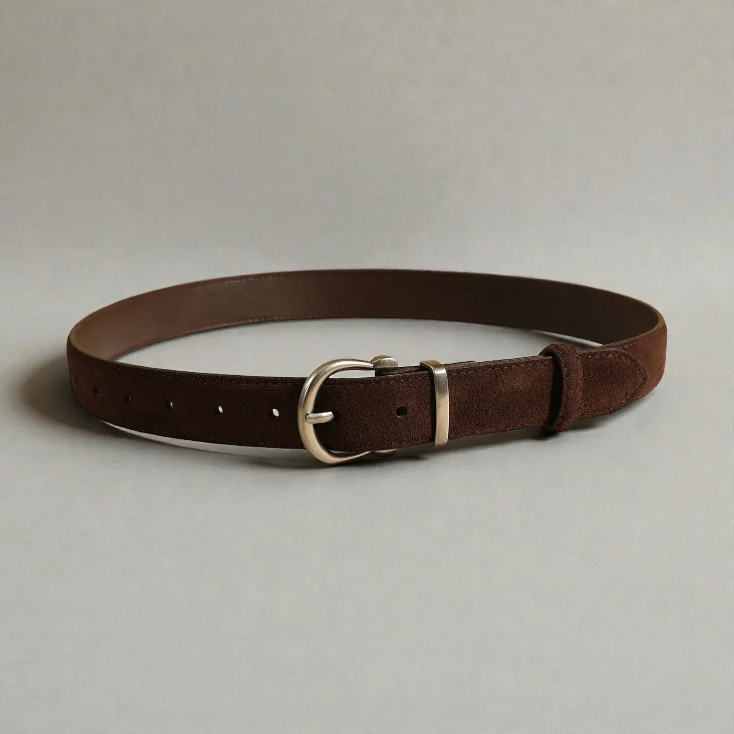Maison de la Ceinture Café / 100cm Ceinture en cuir suédé femme – Elvanna