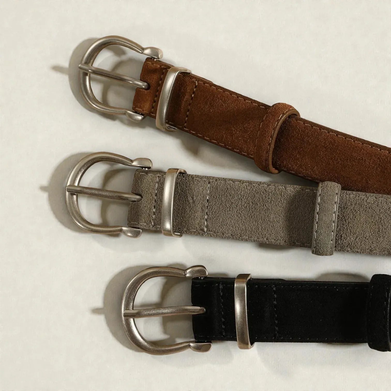 Maison de la Ceinture Ceinture en cuir suédé femme – Elvanna