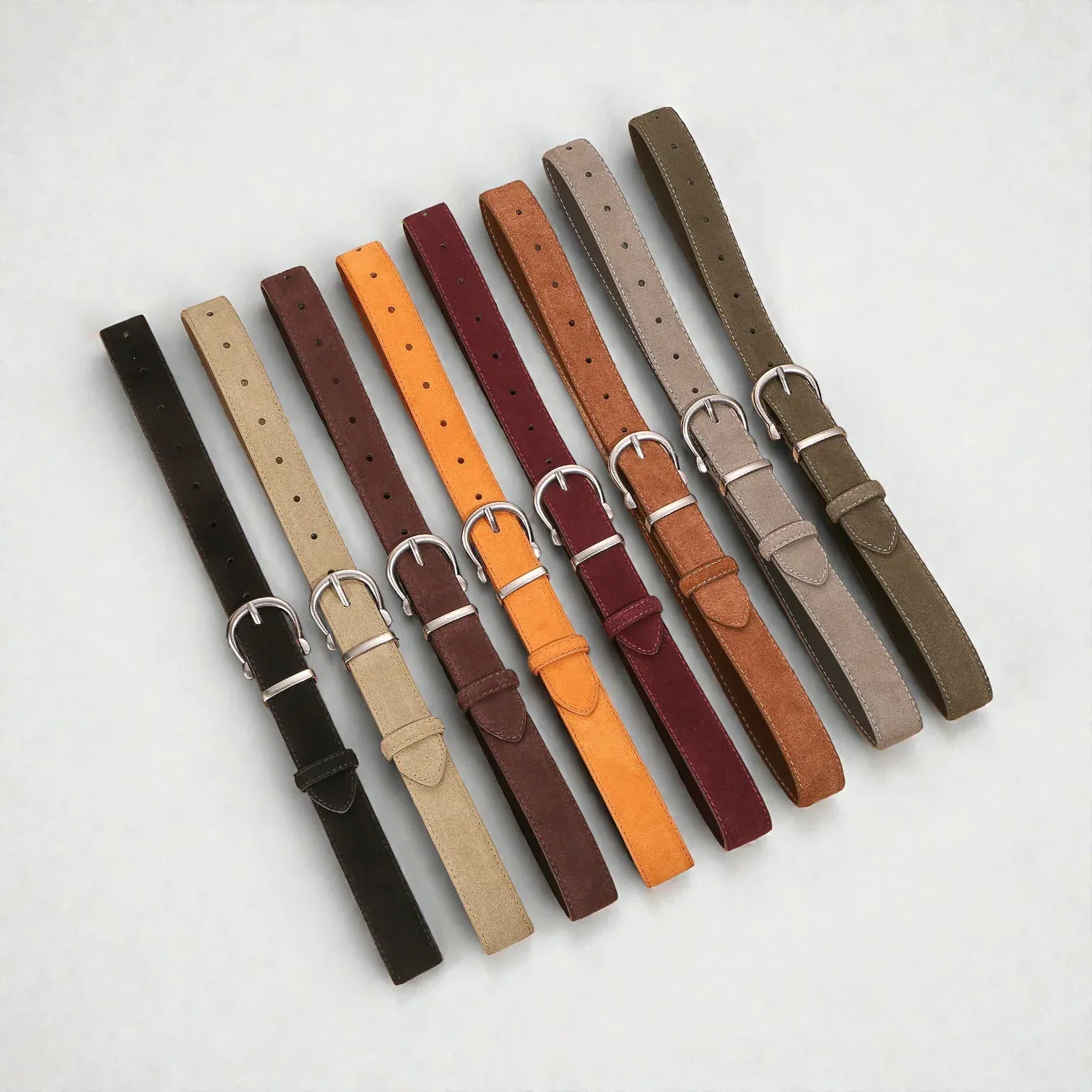 Maison de la Ceinture Ceinture en cuir suédé femme – Elvanna