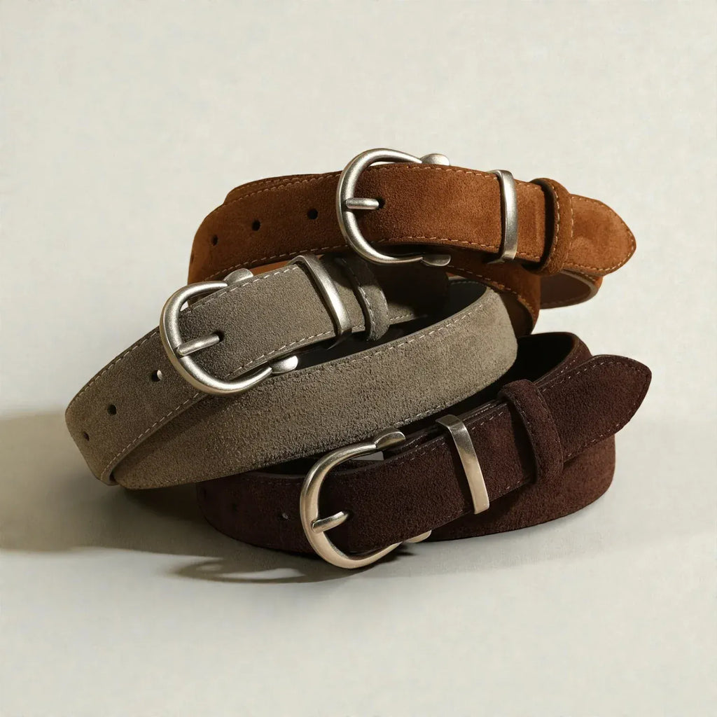 Maison de la Ceinture Ceinture en cuir suédé femme – Elvanna