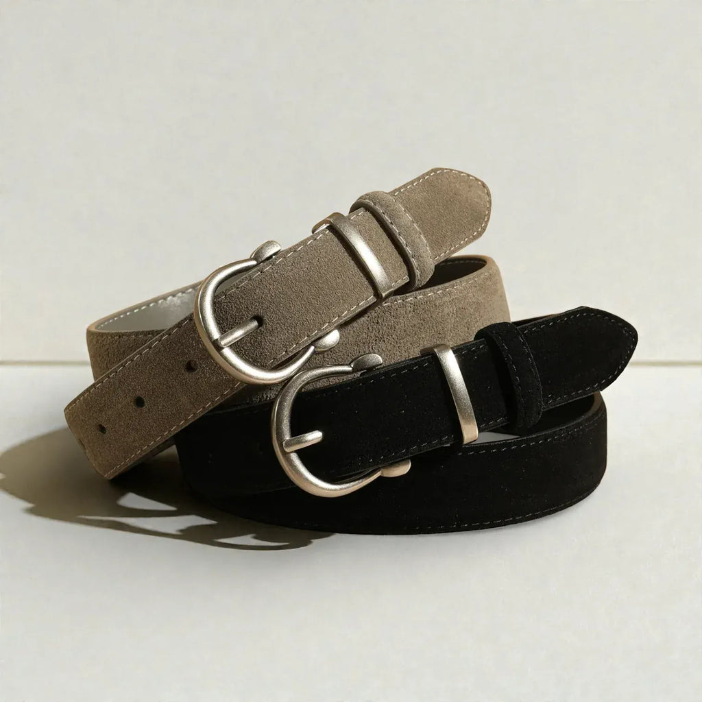 Maison de la Ceinture Ceinture en cuir suédé femme – Elvanna
