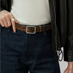 Maison de la Ceinture Ceinture en cuir suédé femme – Sorelia