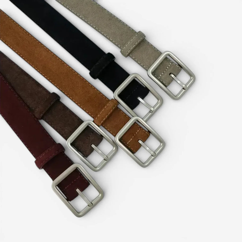 Maison de la Ceinture Ceinture en cuir suédé femme – Sorelia
