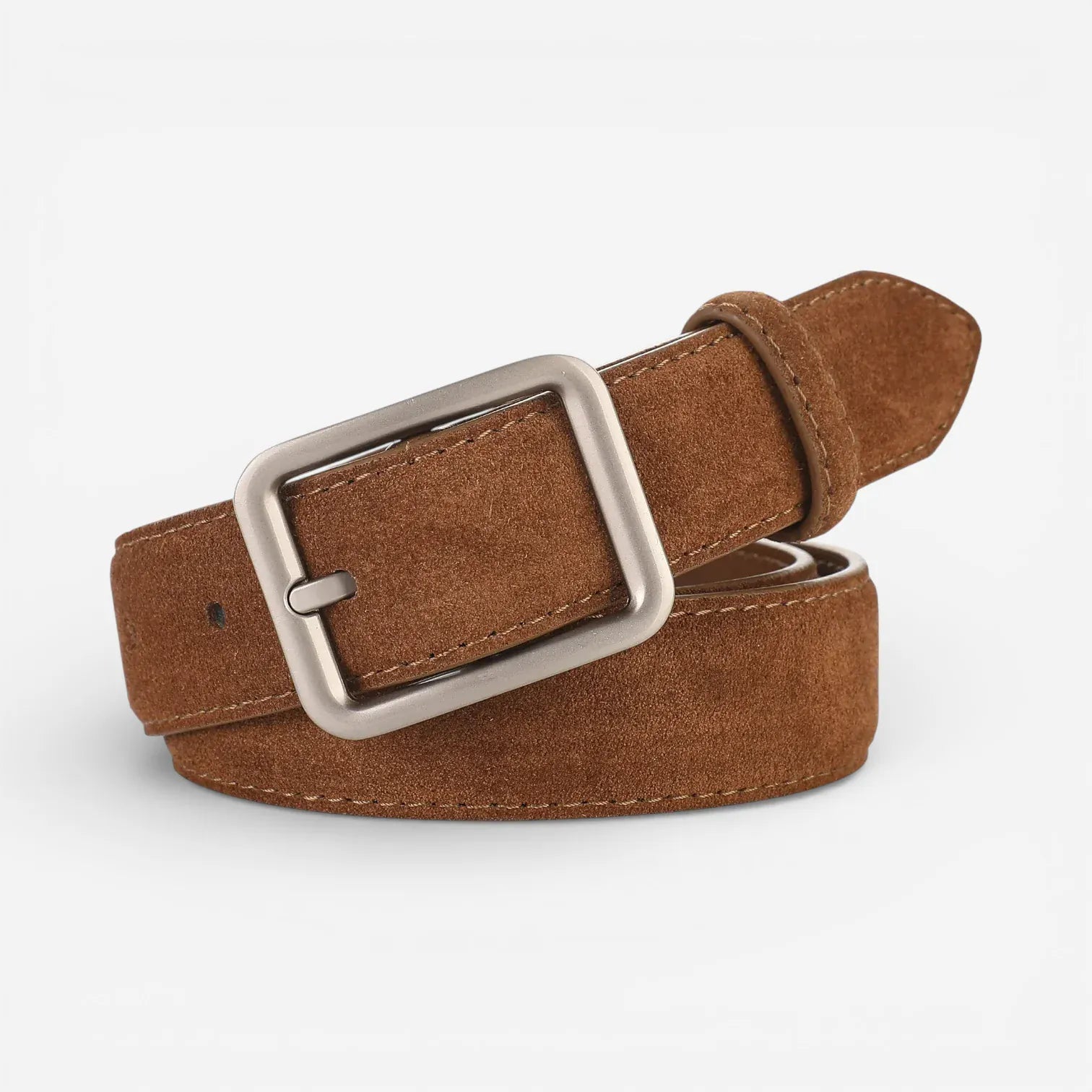 Maison de la Ceinture Cognac / 100cm Ceinture en cuir suédé femme – Sorelia