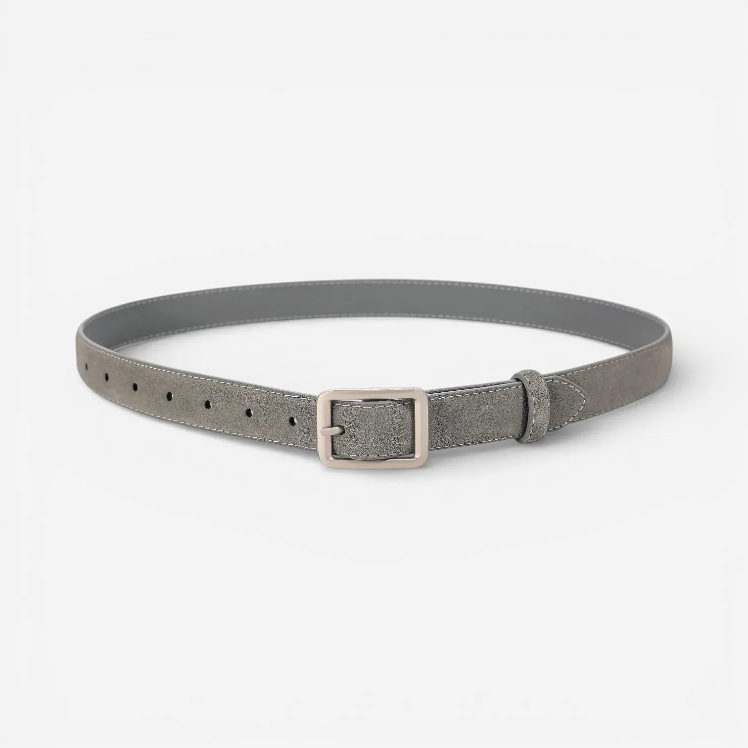 Maison de la Ceinture Gris / 100cm Ceinture en cuir suédé femme – Sorelia