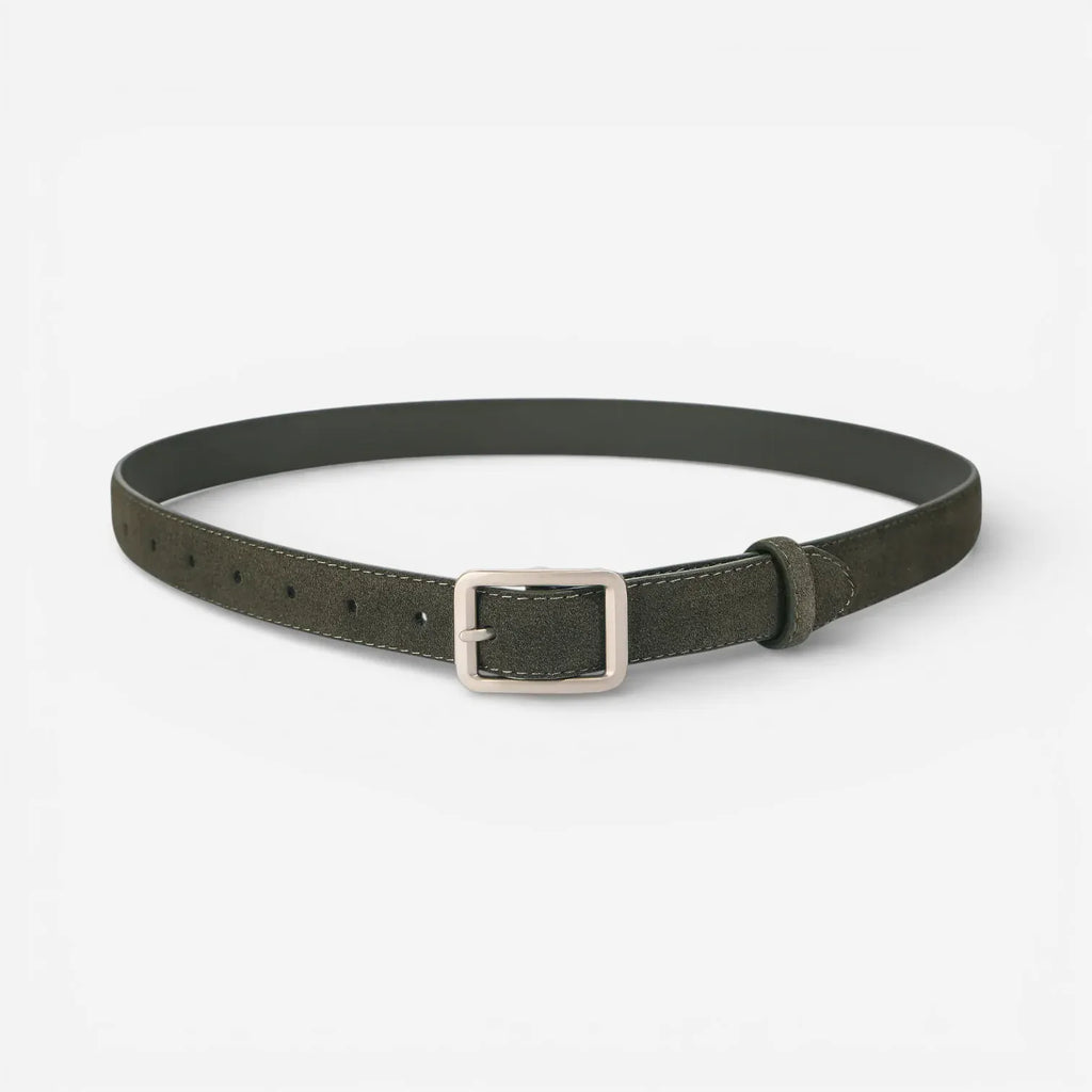 Maison de la Ceinture Vert / 100cm Ceinture en cuir suédé femme – Sorelia