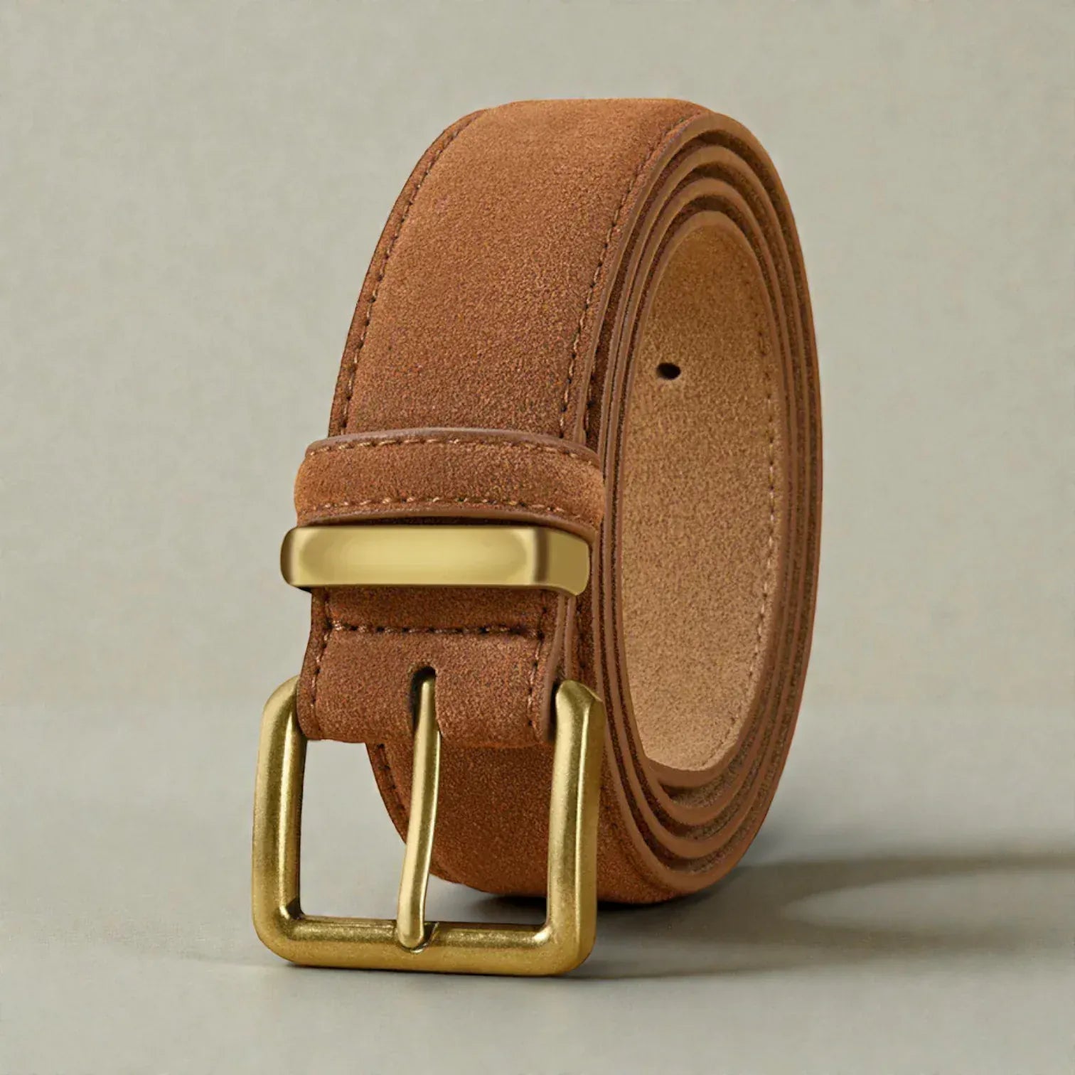 Maison de la Ceinture Cognac / 100cm Ceinture en cuir suédé femme – Velsa