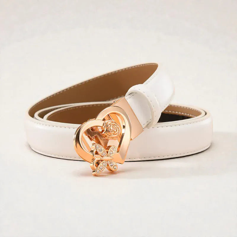 Maison de la Ceinture Coeur blanc / 90cm Ceinture fantaisie femme – Rosélya