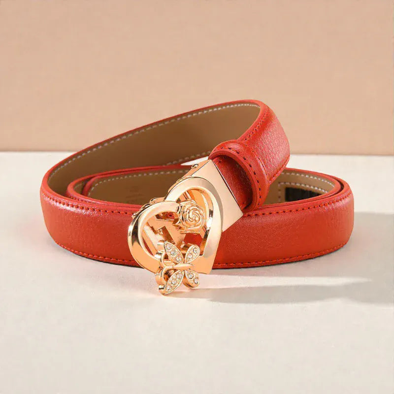 Maison de la Ceinture Coeur rouge / 90cm Ceinture fantaisie femme – Rosélya