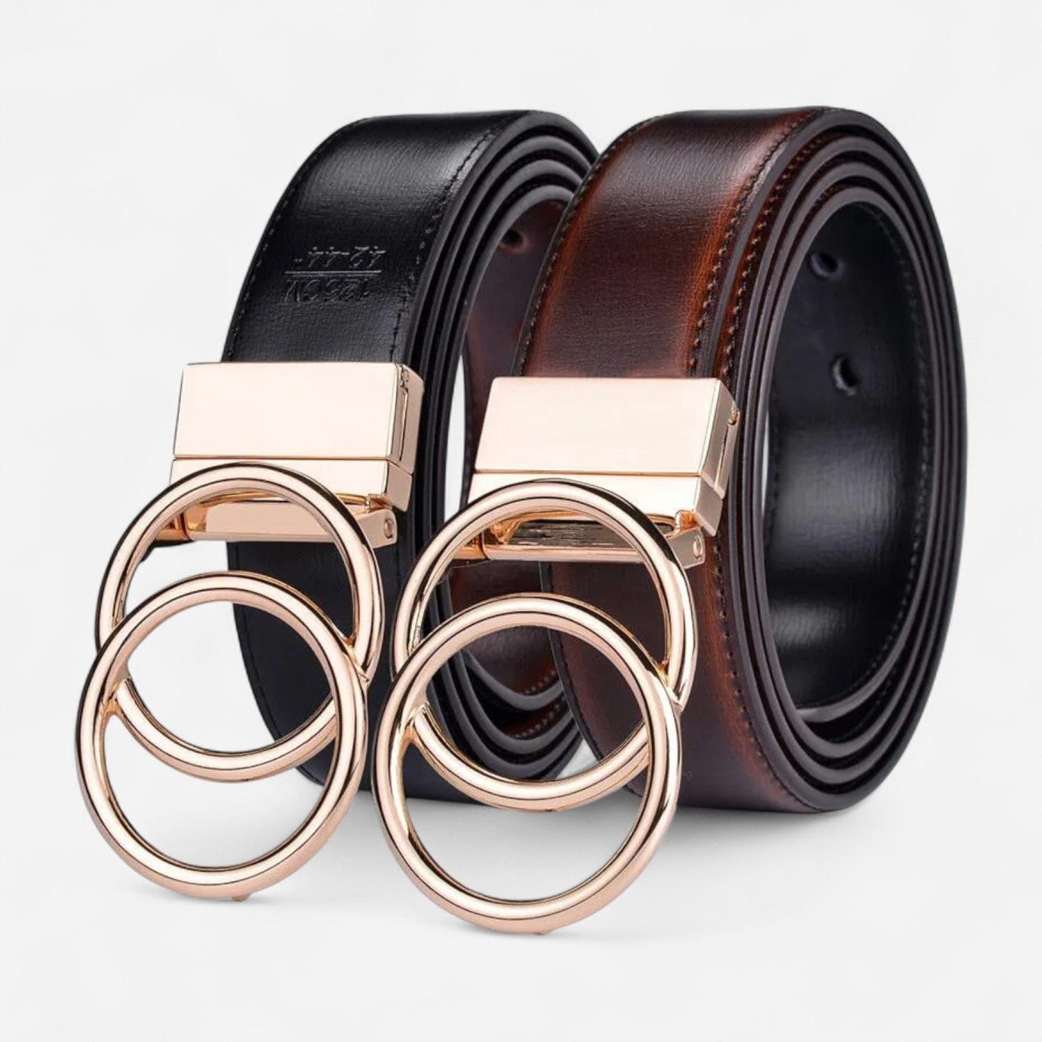 Maison de la Ceinture Noir - Cognac / 70cm Ceinture femme réversible – Liorah