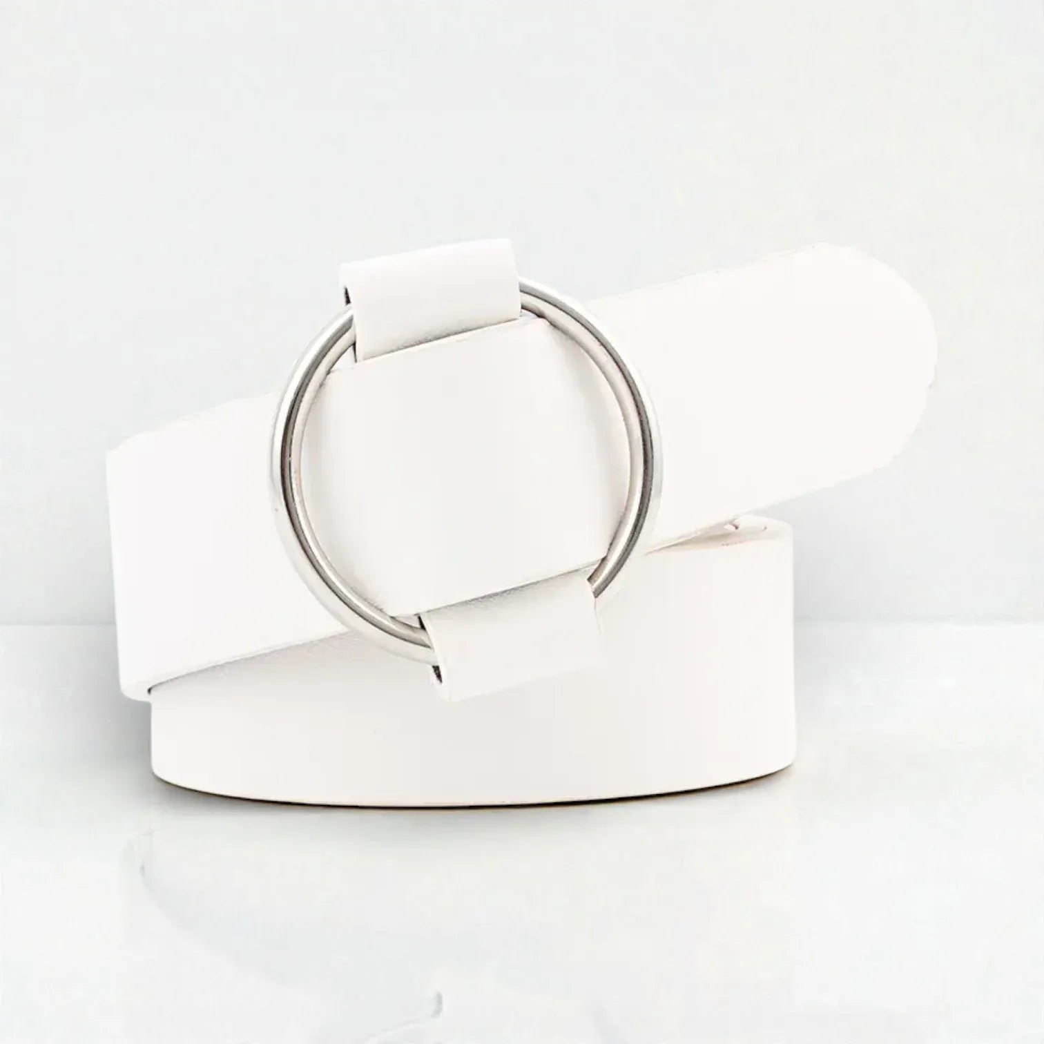 Maison de la Ceinture Blanc / 105cm Ceinture femme simili cuir – Virelia