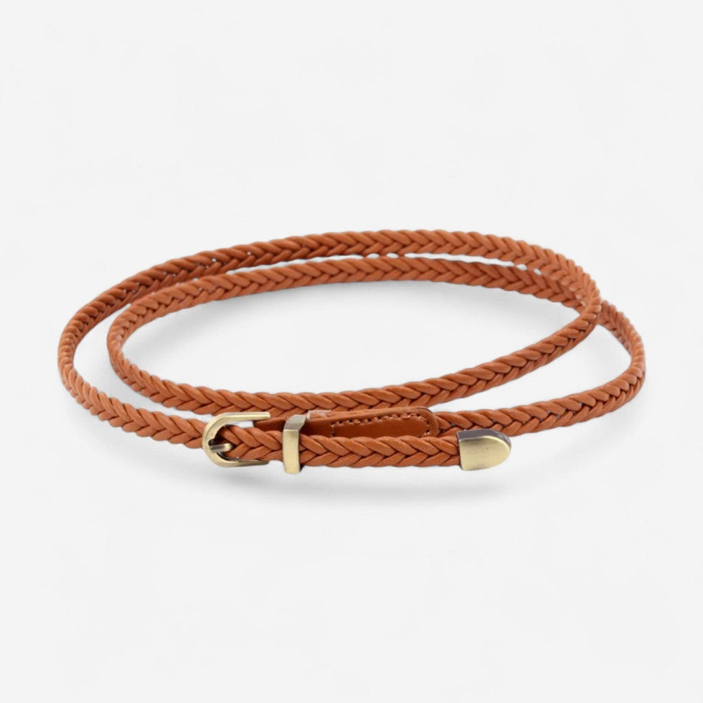 Maison de la Ceinture Cognac / 99cm Ceinture fine femme – Aveline