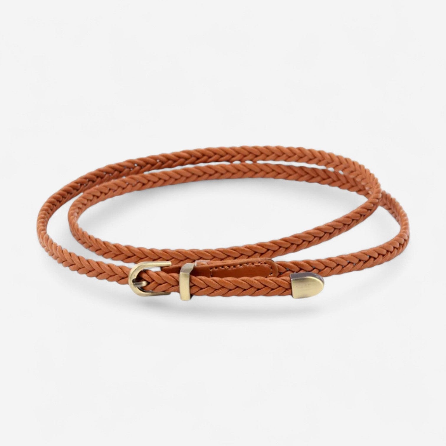 Maison de la Ceinture Cognac / 99cm Ceinture fine femme – Aveline