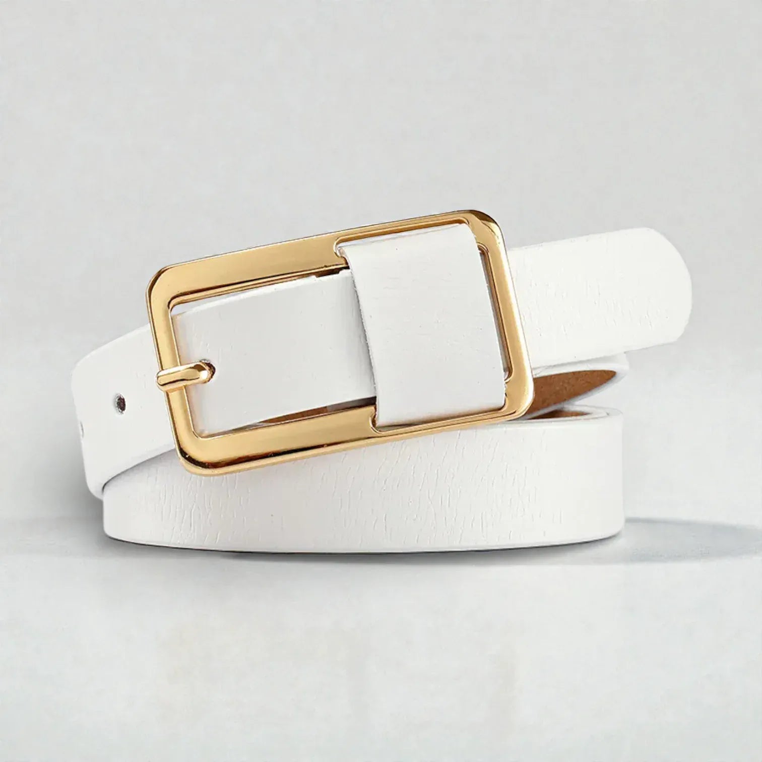 Maison de la Ceinture Blanc / 90cm Ceinture fine femme - Solena