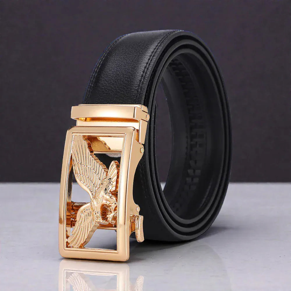 Maison de la Ceinture Noir / Or / 130cm Ceinture formelle homme – Aquilon