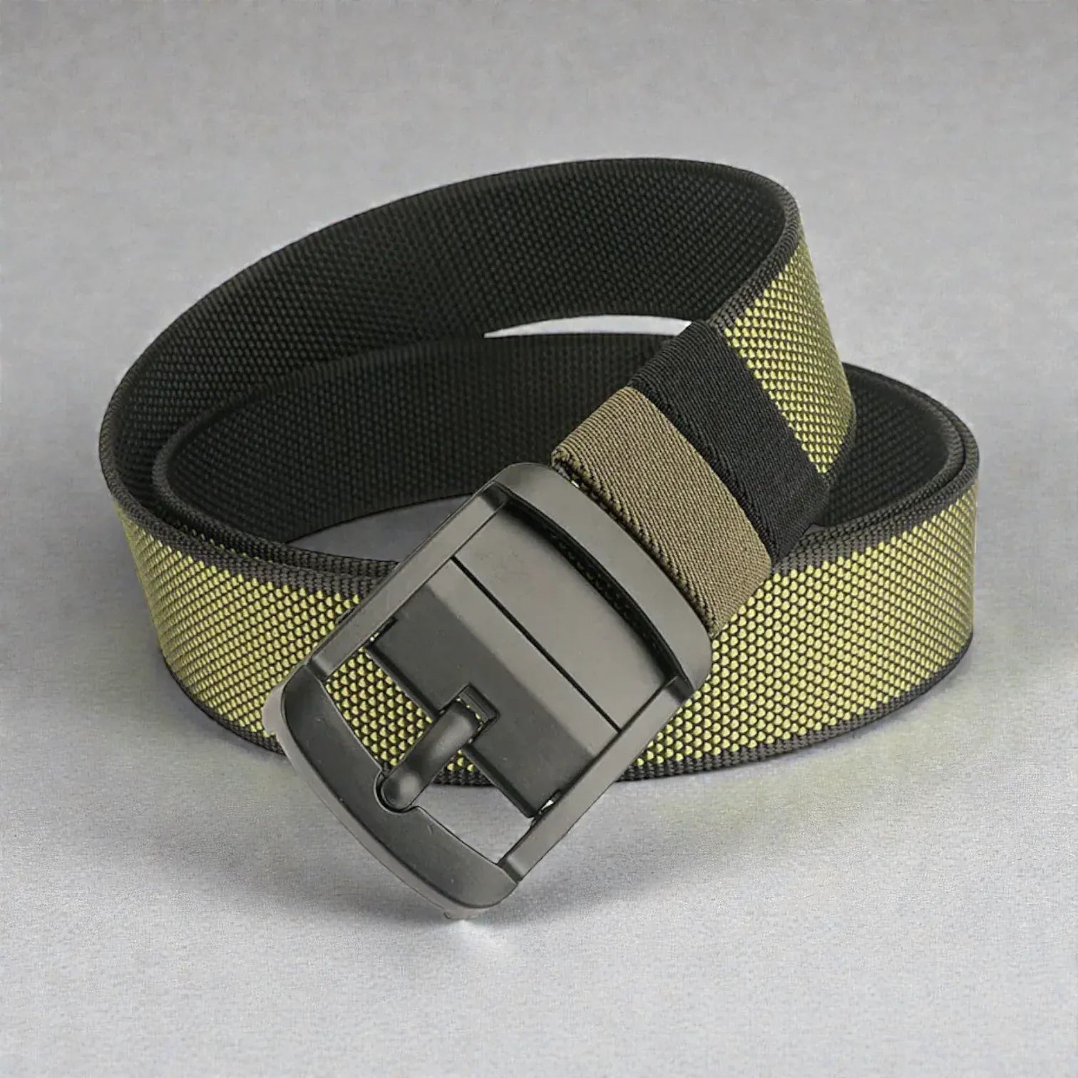 Maison de la Ceinture Vert / Noir / 120cm Ceinture homme réversible - Zoryan