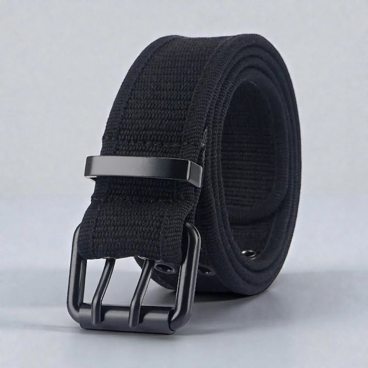 Maison de la Ceinture Noir / 110cm Ceinture homme toile - Bravik