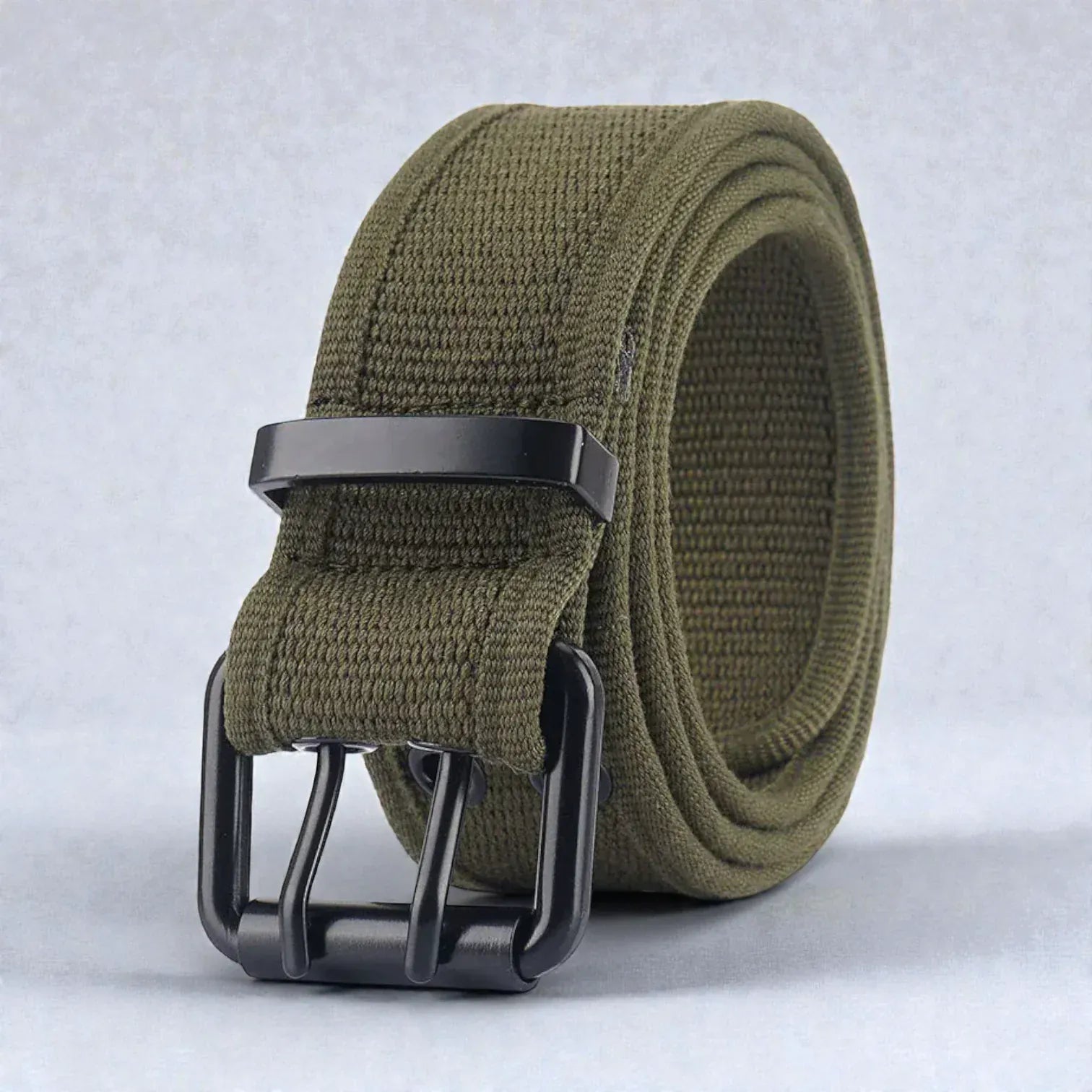 Maison de la Ceinture Vert / 110cm Ceinture homme toile - Bravik