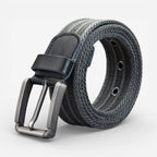 Ceinture homme toile avec œillets métalliques robustes, modèle Lornak