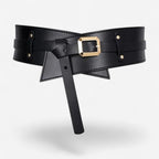 Ceinture large femme en cuir de bovin avec design audacieux, modèle Melyra