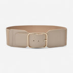 Ceinture large femme simili-cuir pour manteau léger, modèle Navélya