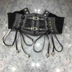 Maison de la Ceinture Noir / Taille unique Ceinture large femme - Noctelya