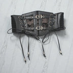 Maison de la Ceinture Noir / Taille unique Ceinture large femme - Noctelya