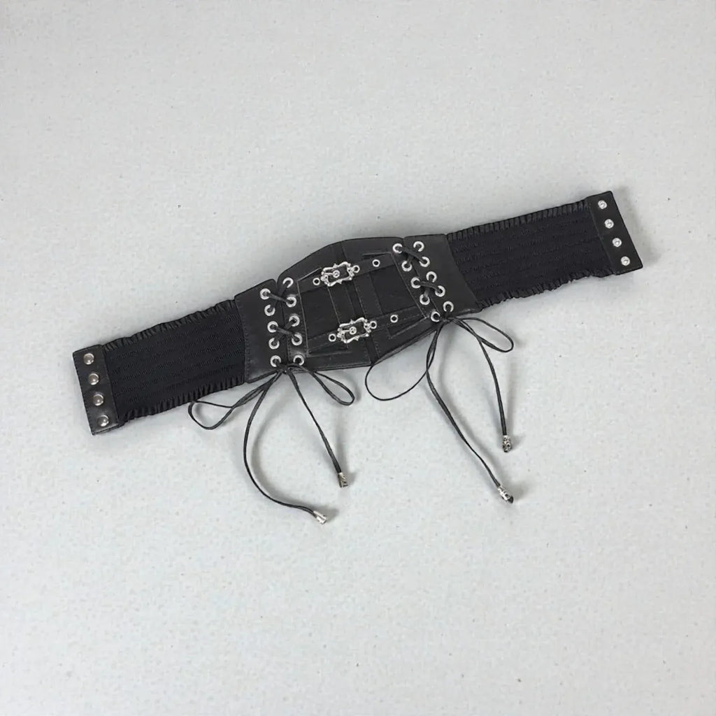 Maison de la Ceinture Noir / Taille unique Ceinture large femme - Noctelya