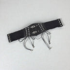 Maison de la Ceinture Noir / Taille unique Ceinture large femme - Noctelya