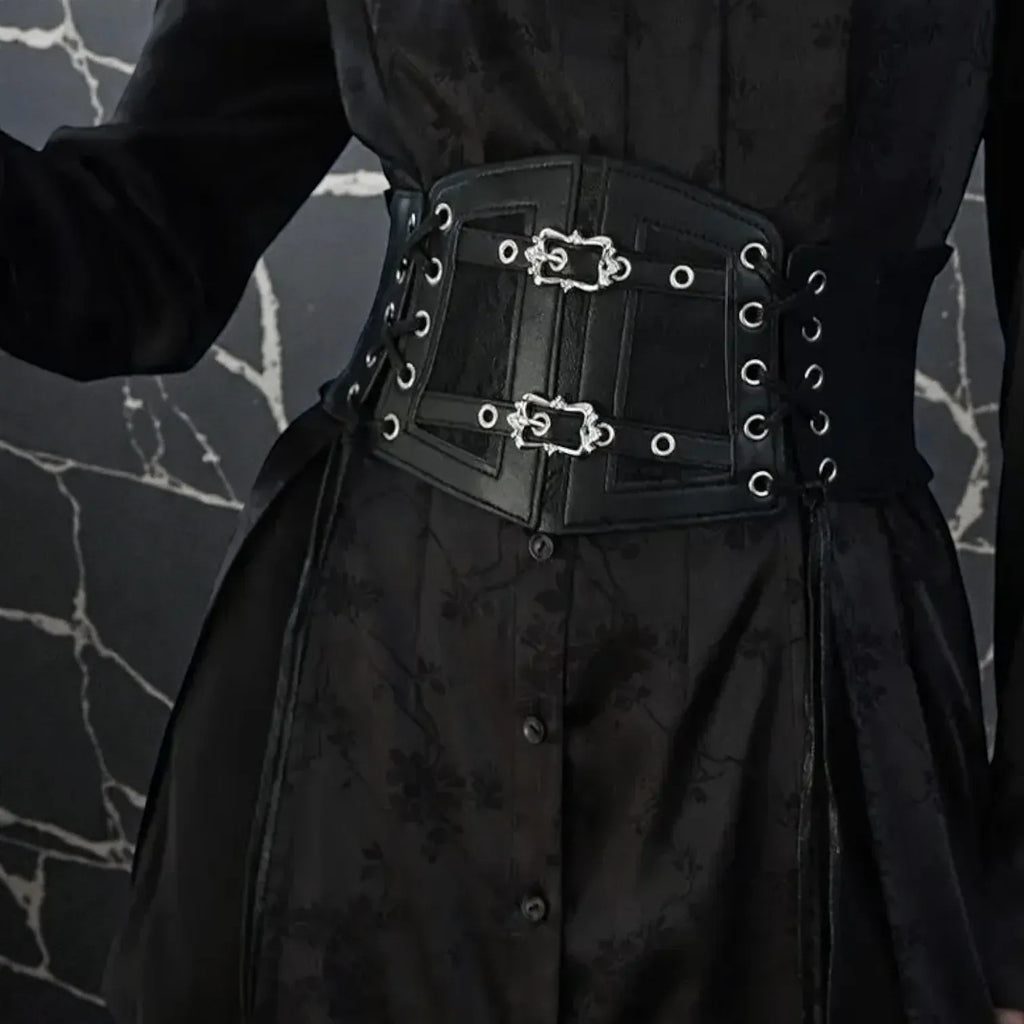 Maison de la Ceinture Noir / Taille unique Ceinture large femme - Noctelya