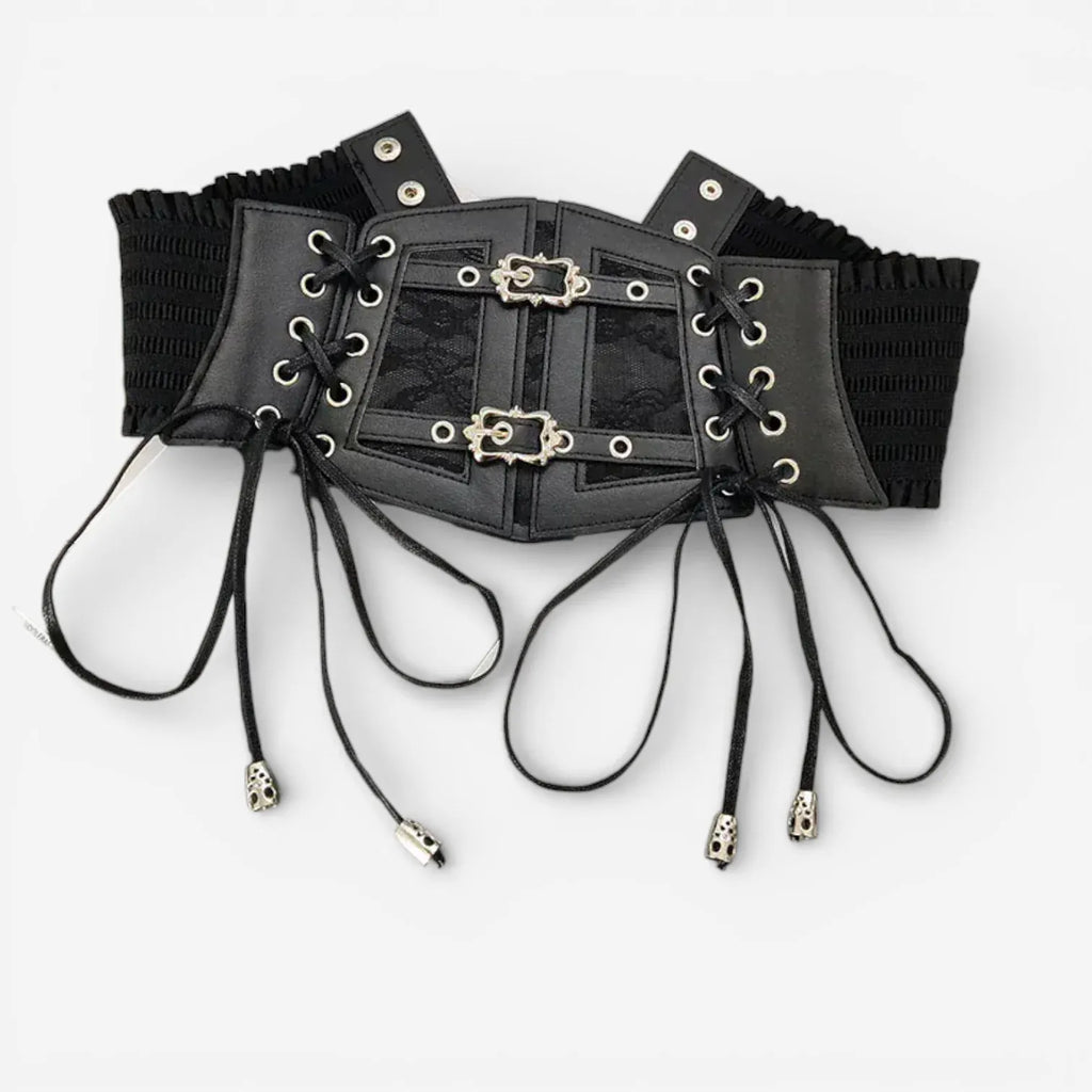 Maison de la Ceinture Noir / Taille unique Ceinture large femme - Noctelya