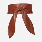 Ceinture large femme à nouer look élégant, modèle Sienna