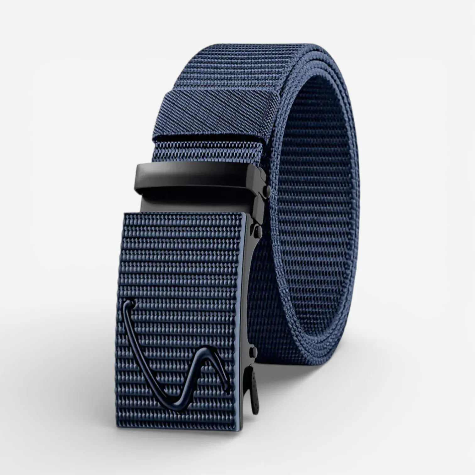 Maison de la Ceinture Bleu marine / Pulse / 125cm Ceinture nylon automatique homme – Rivak