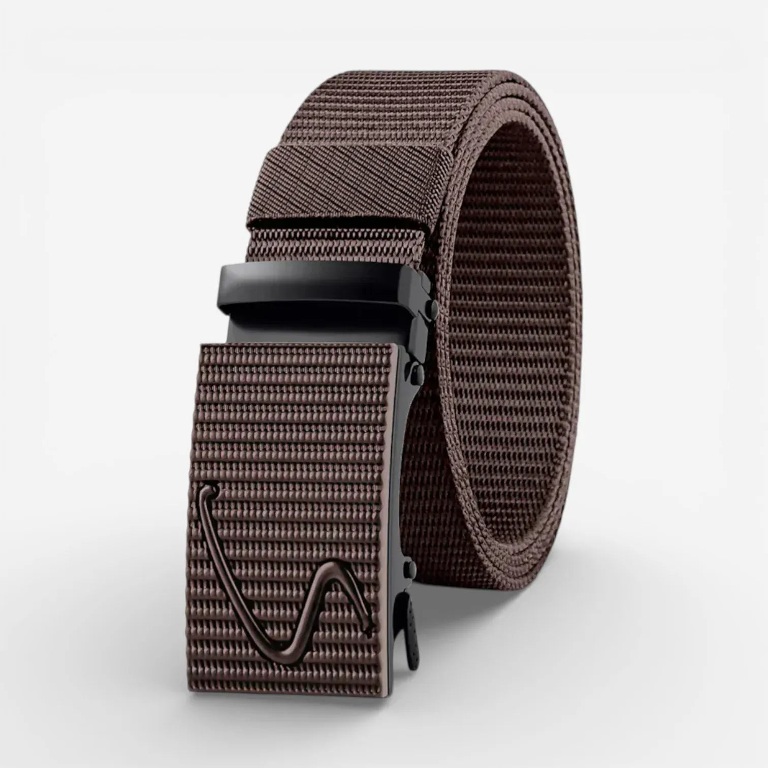 Maison de la Ceinture Café / Pulse / 125cm Ceinture nylon automatique homme – Rivak