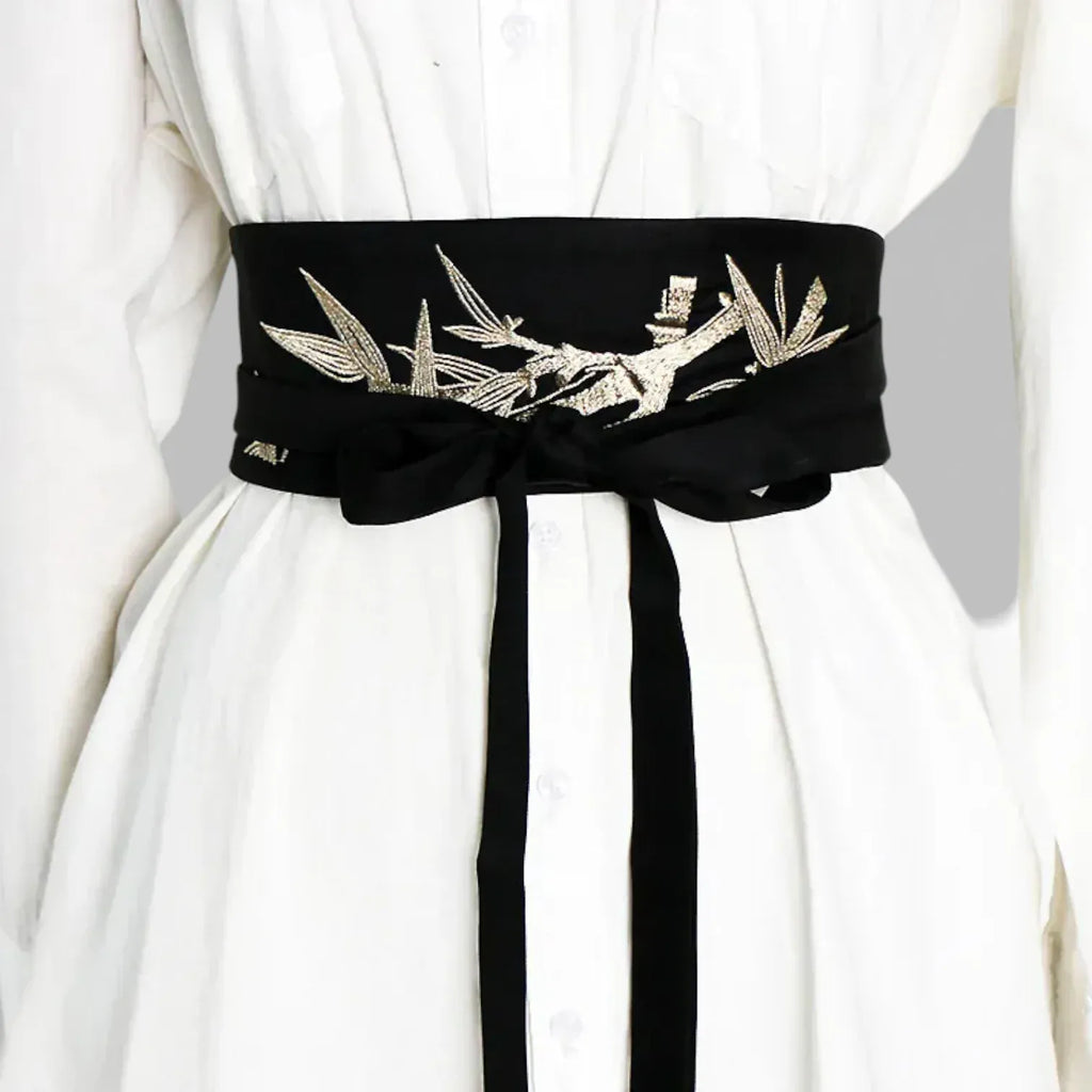Maison de la Ceinture Noir / Taille unique Ceinture obi japonaise femme – Akemi
