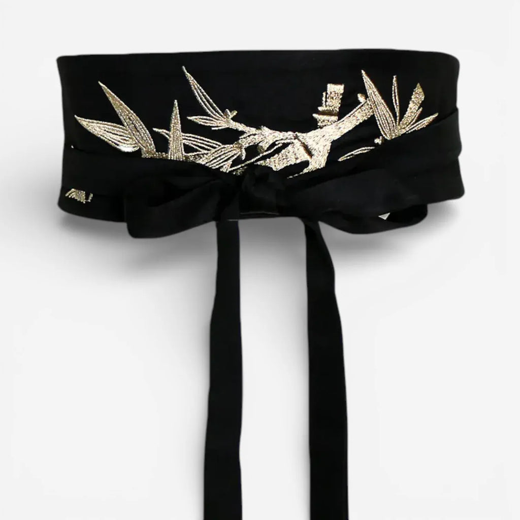 Maison de la Ceinture Noir / Taille unique Ceinture obi japonaise femme – Akemi