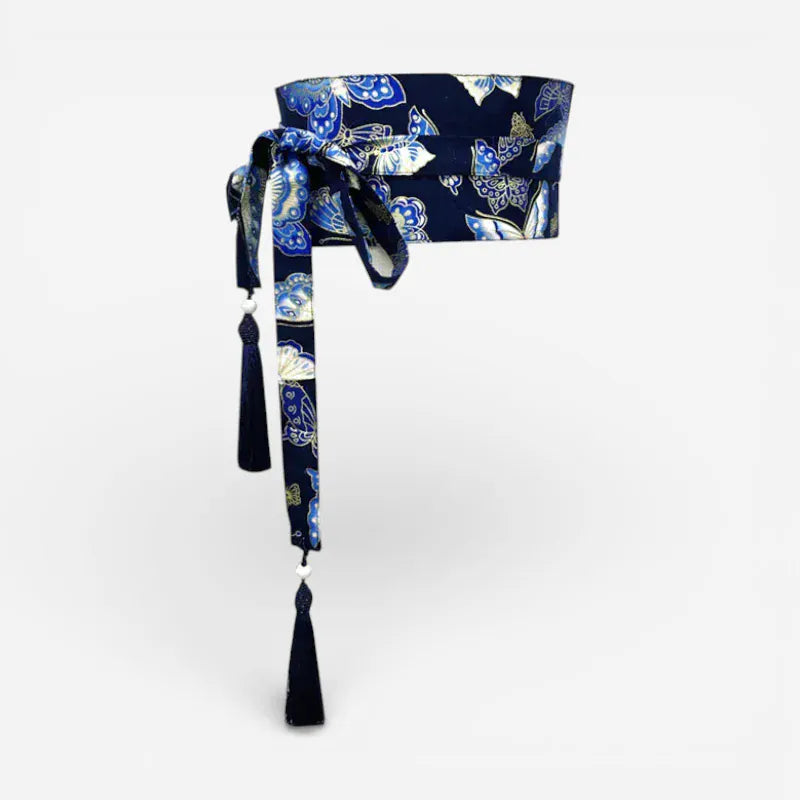 Maison de la Ceinture 9 / L: 10cm Ceinture obi japonaise femme – Namiko