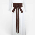 Maison de la Ceinture Café / Taille unique Ceinture obi japonaise femme – Sakihara