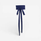 Ceinture obi en coton pour femme avec style kimono, modèle Sakihara