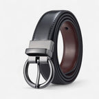 Maison de la Ceinture Noir Café / Argent / 75cm Ceinture réversible femme – Alveyna