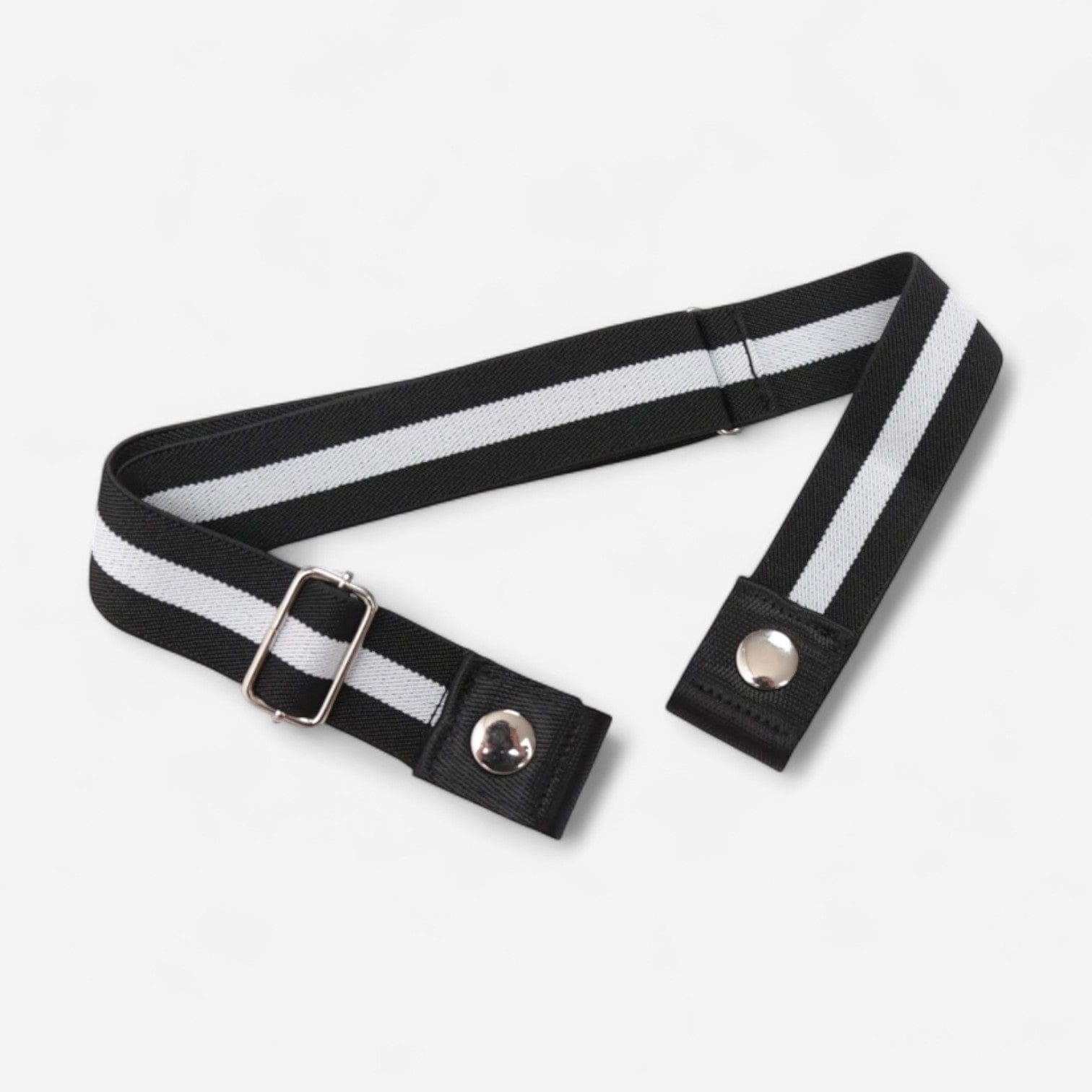 Maison de la Ceinture Noir Blanc / 60-100cm Ceinture sans boucle – Korlen
