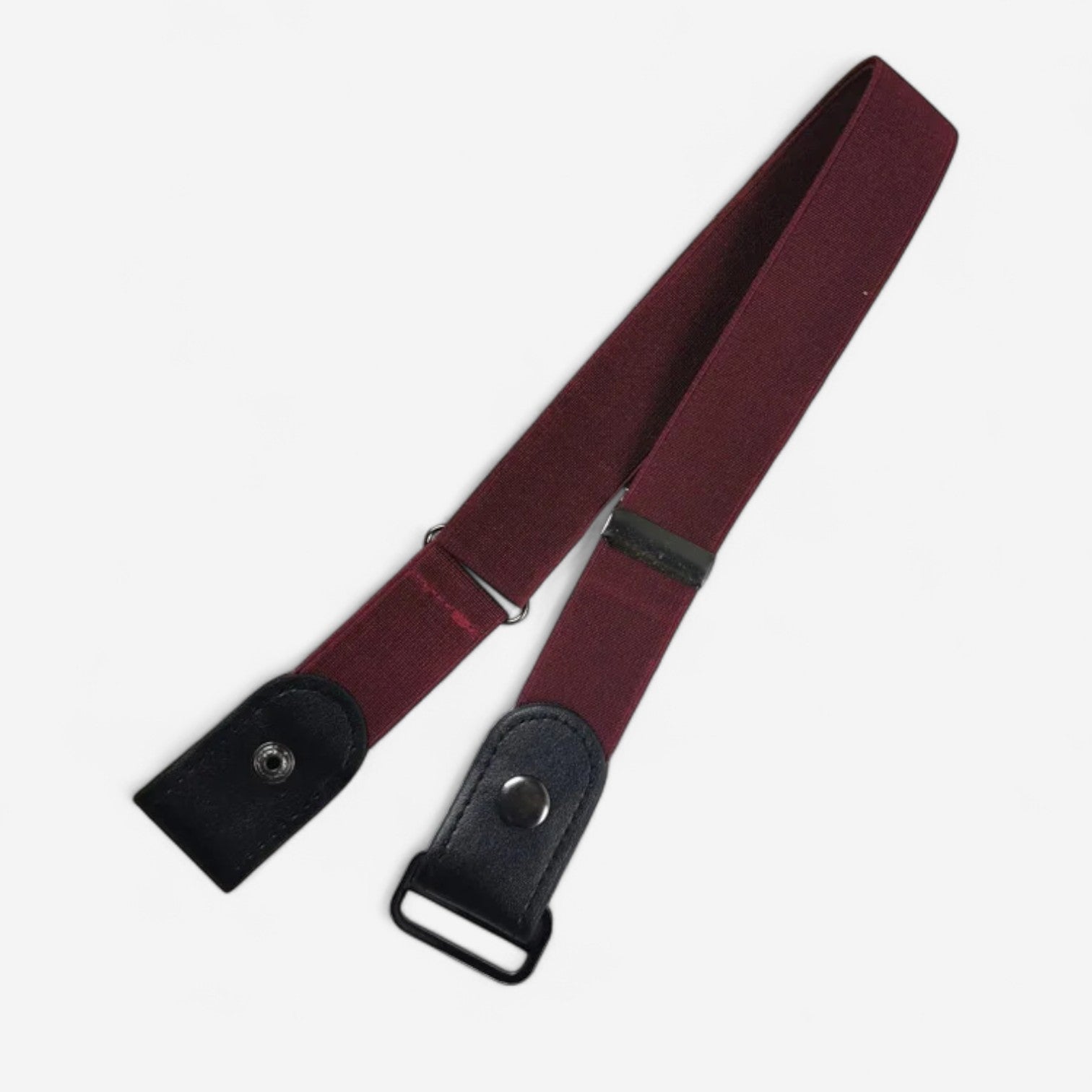Maison de la Ceinture Rouge Bordeaux / 85-120cm Ceinture sans boucle - Selya