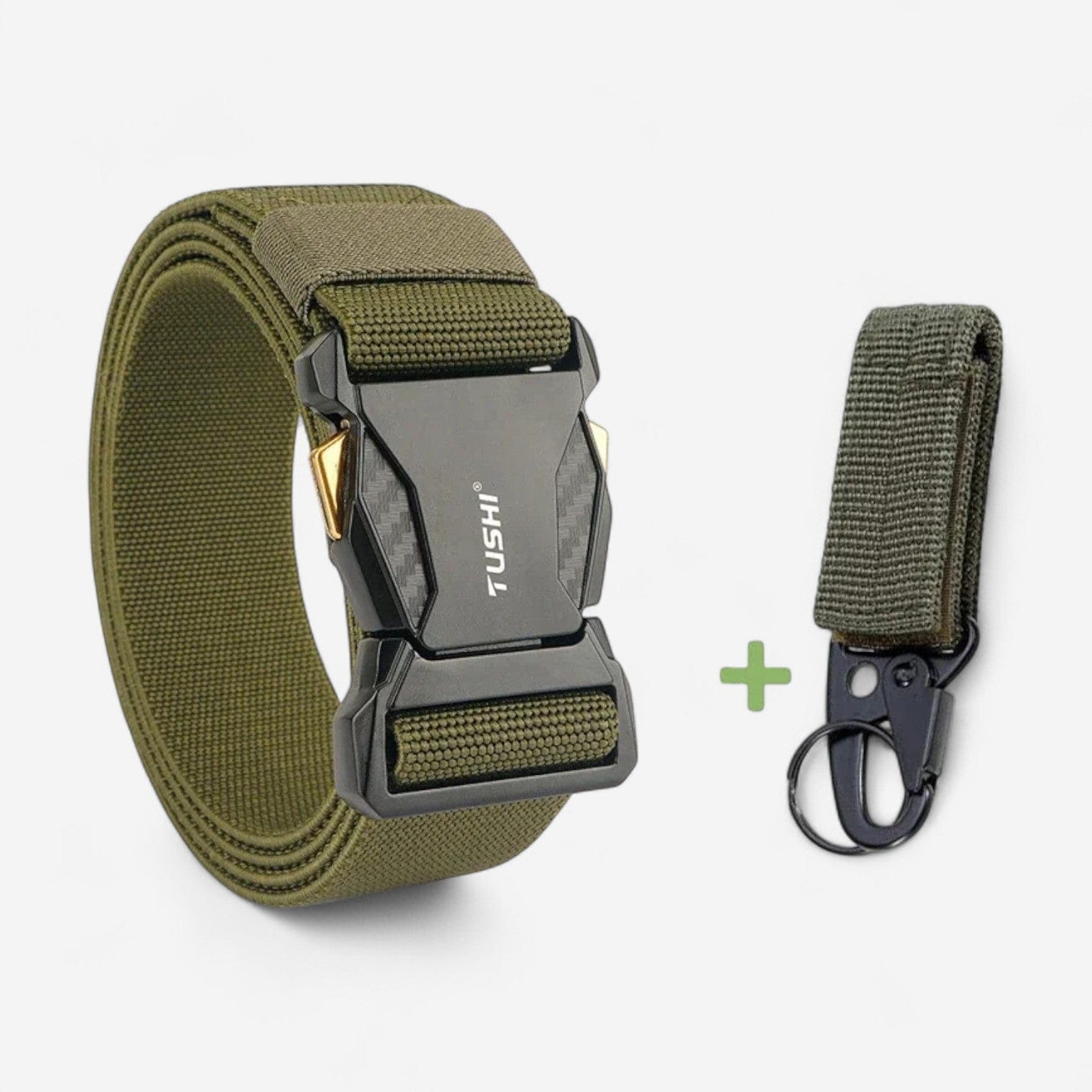 Maison de la Ceinture Vert kaki / 125cm Ceinture tactique homme – Drayen