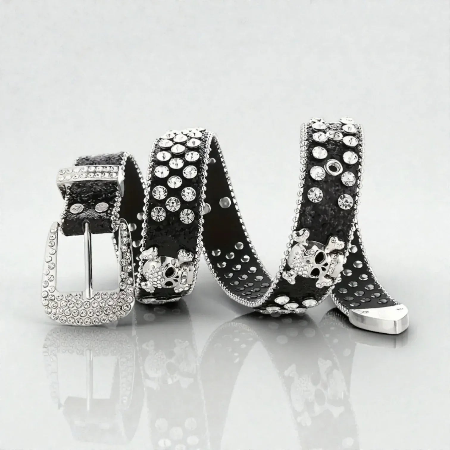 Maison de la Ceinture Ceinture tête de mort femme – Glittera