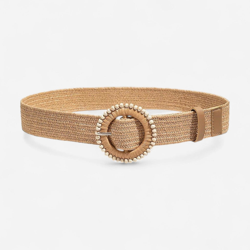 Maison de la Ceinture Perles naturelles / 97cm Ceinture tressée femme – Amalya