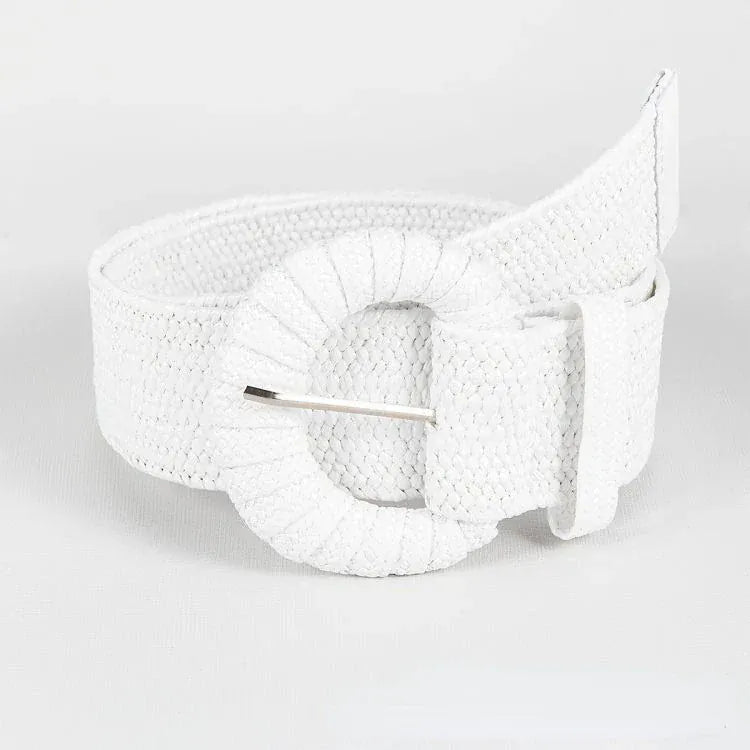 Maison de la Ceinture Blanc / 100cm Ceinture tressée femme – Amélyra