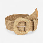 Ceinture tressée femme en fibre naturelle respirants, modèle Amélyra