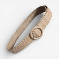 Maison de la Ceinture Beige / 110cm Ceinture tressée femme – Elvéra