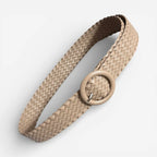 Maison de la Ceinture Beige / 110cm Ceinture tressée femme – Elvéra